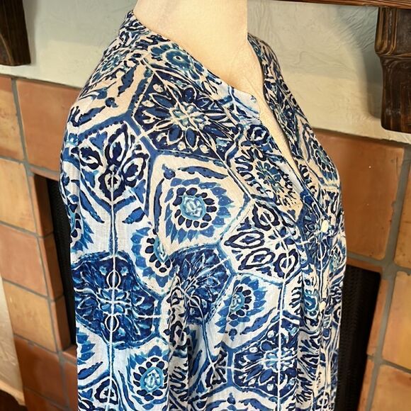KAS Designs split length kaftan style dress/swimsuit coverup, XL! - Picture 6 of 13